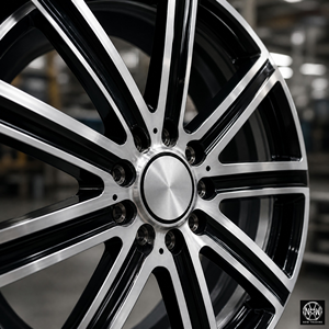 Jantes en alliage forgé 5x112 19x8.5 ET40 noires usinées avec logo étoile personnalisé pour <span class=keywords><strong>Mercedes</strong></span>, homologuées OEM DOT - Product Image 5