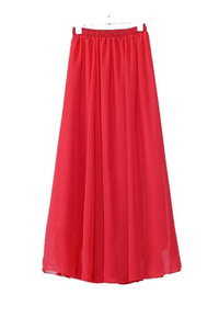 Gonna Midi in Chiffon Stile Europeo-Americano, Gonna Lunga Bohémien Autunnale <span class=keywords><strong>a</strong></span> <span class=keywords><strong>Vita</strong></span> <span class=keywords><strong>Alta</strong></span>, Taglie Forti, Linea <span class=keywords><strong>A</strong></span>, Lunghezza Pavimento, <span class=keywords><strong>Gonne</strong></span> da Spiaggia - Product Image 5