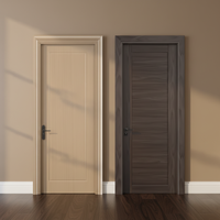 Jiuyixing Prix de gros Porte de chambre WPC étanche avec remplissage en papier alvéolé et cadre de porte WPC personnalisé pour projets