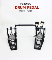 Factory Direct G710 Chain Drive Double Pédale de grosse caisse pour batterie acoustique