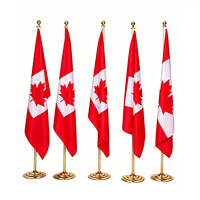 Drapeau de bureau, grand drapeau de bureau géant à prix réduit, adapté à une utilisation en intérieur dans tous les pays, avec support en acier inoxydable