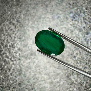 Émeraude naturelle de 4,27 carats, provenant de la mine de Zambie, de forme ovale, vert profond, pierre précieuse pour bague de luxe, pendentif, bijoux personnalisés - Product Image 1