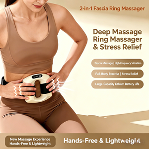 Masseur Fascia sans Fil 2-en-1, <span class=keywords><strong>Appareil</strong></span> de Massage Vibratoire Haute Fréquence pour Relaxation Musculaire Profonde, Remodelage Corporel, Soulagement des Douleurs Lombaires et des Jambes, Dispositif de <span class=keywords><strong>Fitness</strong></span> - Product Image 2