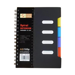 제조업체 사용자 정의 A5 나선형 메모장 귀여운 가죽 바운드 저널 플래너 주소록 작성을위한 루스 리프 바인딩 사용자 정의 - Product Image 6