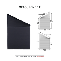 Persiana Triangular Inteligente Irregular Motorizada Eléctrica Opaca para Privacidad, Persianas Celulares en Forma de Trapezoide para Cuarto de Solárium y Loft