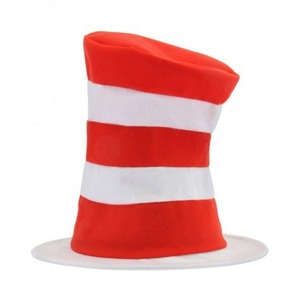Sombrero <span class=keywords><strong>de</strong></span> Fiesta <span class=keywords><strong>de</strong></span> Cumpleaños <span class=keywords><strong>de</strong></span> Dr. Seuss para Halloween, Accesorio <span class=keywords><strong>de</strong></span> Disfraz, Sombrero Alto a Rayas Rojas y Blancas - Product Image 2