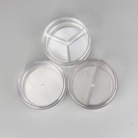 Pot rond de poudre libre de maquillage cosmétique en gros avec tamis rotatif