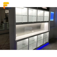 Vitrine de magasin de téléphonie mobile en verre trempé pour l'image de marque visuelle professionnelle, comptoir d'exposition de téléphones portables