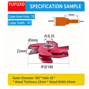 ดอกกัดงานไม้ YUFU ทังสเตนโคบอลต์อัลลอยด์แบบมันเงา (ไม่เคลือบผิว) สำหรับงานไม้ ประตู บอร์ดแกนกลาง ทนทาน 3 เดือน - Product Image 4