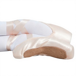 Chaussons de danse Baifa Danzo en satin, doublure en coton, talon plat, chaussures de danse pour femmes, ballet professionnel, satin de haute qualité, faible MOQ, OEM, ODM - Product Image 3