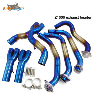 <span class=keywords><strong>Ligne</strong></span> complète pour Kawasaki <span class=keywords><strong>Z1000</strong></span> système d'échappement 2010-2021 Z1000SX Ninja 1000 embases de tuyau de descente en acier inoxydable lien mi tuyau - Product Image 3