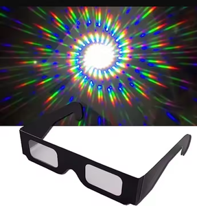 Gafas de difracción de fuegos artificiales de cartón de papel en forma de corazón de Navidad 3D para celebraciones festivas - Product Image 5