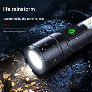 Linterna de Buceo Portátil de Alta Intensidad con Batería de Litio Recargable, Material de Aluminio de Larga Duración para Promociones - Product Image 4