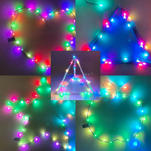 ไฟประดับ<span class=keywords><strong>ต้น</strong></span>คริสต์มาส LED ควบคุมผ่านแอพพลิเคชั่น  แบบเสียบ USB  กันน้ำ IP65 ใช้ได้ทั้งภายนอกและภายในอาคาร  ไฟ RGB หลากสีสัน  สำหรับเทศกาลวันหยุด - Product Image 3