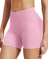 Shorts de compression respirants pour femmes - Tissu Oxford écologique coupe ajustée avec détails boutonnés, impression par sublimation personnalisée, colorés