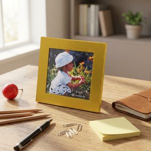 Cadre photo miniature en alliage d'aluminium durable, cadre de miroir carré au design personnalisé pour la décoration intérieure et le bureau - Product Image 4