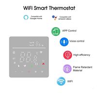 Termostato Eléctrico para Calefacción por Suelo Radiante, Controlador Digital de Temperatura Ambiente, Termostato Programable de Pared