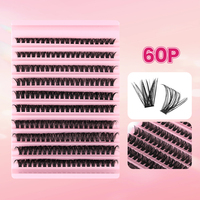 Extensions de cils en grappes 20D à volume intense pour auto-greffe DIY