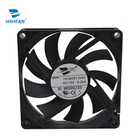Ventilateur axial DC 12V/24V 80x80x15mm, étanche IP68, roulement à billes, pales en plastique, ventilateur de refroidissement d'air, OEM/ODM CE ROHS