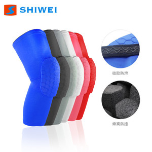 Rodilleras Shiwei Honeycomb con silicona antideslizante para baloncesto y deportes al aire libre, equipo de protección unisex - Product Image 1