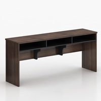 Bureau d'accueil de style Wabi-Sabi en bois couleur noyer foncé de petite taille pour bureau - Vente en gros