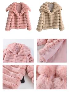 Manteaux grande taille blazer Femme Chic Manteau Hiver vestes en cuir véritable pour dames manteau de fourrure de lapin à la mode - Product Image 6