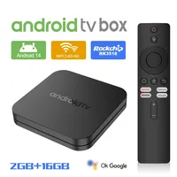 Boîtier TV Android intelligent avec certification RTC, processeur Quad Core, WiFi 6, lecteur de streaming OTT, boîtier TV Android 4K UHD personnalisé, décodeur 4K