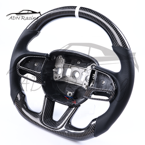 Volant personnalisé en fibre de carbone pour Dodge Charger Challenger Durango WK2 JEEP <span class=keywords><strong>SRT</strong></span> Trackhawk 2015-2023 - Product Image 3