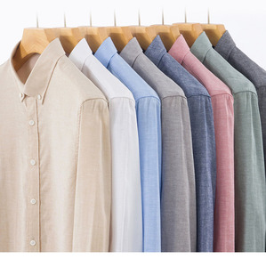 EU/<strong>UK</strong> Standard Size <strong>Men's</strong> <strong>Linen</strong> Cotton <strong>Shirt</strong> Solid Color Long Sleeve Button Down Casual <strong>Shirt</strong> Wholesale <strong>Men</strong> Apparel - Product Image 6