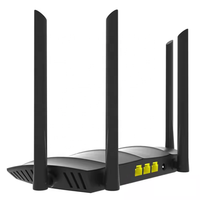 Router Inalámbrico TENDA AC8 Gigabit de Doble Banda con 4 Antenas de 6dBi, Router AC1200 Más Vendido con Equipo de Fibra Óptica WiFi Externo