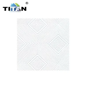 광저우의 TITAN 석고 PVC 천장 타일 60x60 8mm