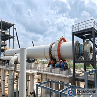 Four rotatif à chaux de petite capacité 200 TPD, équipement écologique de calcination du calcaire pour ligne de production de chaux vive