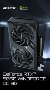 การ์ดกราฟิกสำหรับเล่นเกมตั้งโต๊ะ4Nm GV-N5050WF2OC-8GD 8GB GDDR6 PCIe 5.0 X16 2587MHz Core CLOCK 5000MHz Memory Fan หน่วยความจำ GDDR6 8GB - Product Image 5