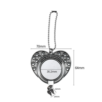 Ornement de voiture personnalisé par sublimation avec diverses formes d'ailes, pendentif en métal à suspendre au rétroviseur, cadeau commémoratif