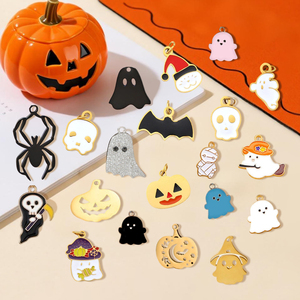 Venta al por mayor lindos Pines <span class=keywords><strong>de</strong></span> solapa esmaltados insignias Halloween <span class=keywords><strong>noviembre</strong></span> Acción <span class=keywords><strong>de</strong></span> Gracias Black Friday Market Wonderland colgantes regalos personalizados OK - Product Image 3