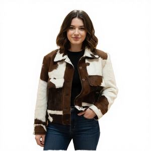 New 2026 Customized <b>Men's</b> <b>Best</b> Quality Luxury <b>Box</b> Fit Solid Calf Hair Leather Bomber Jacket Single Breasted Casual Windproof - Product Image 3