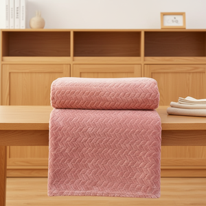 Lenzuolo singolo/doppio personalizzabile <span class=keywords><strong>in</strong></span> pile di poliestere spesso invernale con bordo a spiga di grano, <span class=keywords><strong>in</strong></span> <span class=keywords><strong>flanella</strong></span> di corallo, per dormitorio - Product Image 1