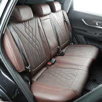 Housses de siège de voiture universelles de luxe GANE Premium marron, respirantes, imperméables, durables, en cuir, ensemble complet toutes saisons pour Chery Tiggo 7