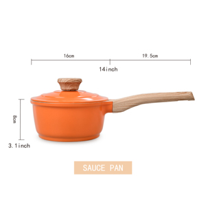 6 cái Granite cam không dính cảm ứng Cookware <span class=keywords><strong>Set</strong></span> PFOA PFOS chậu chảo chiên chảo Chảo không dính nấu ăn thiết lập - Product Image 3