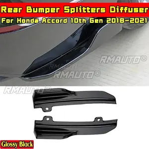 <b>For</b> Honda Accord 10th Gen 2018-2021 Body Kit Bumper Splitter Carbon Fiber Look Rear Bumper Splitters <b>Diffuser</b> <b>Car</b> Accessories - Product Image 2
