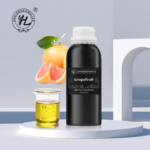 Hl-óleos de citrino orgânico de fábrica pura, óleo essencial de grapefruit rosa em massa para aromaterapia e massagem | grau terapêutico