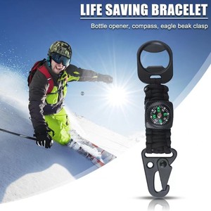 Xiwang Tùy Chỉnh La Bàn Keychain Móc Dây Ba Lô Khóa Ngụy Trang Công Cụ Sinh Tồn <span class=keywords><strong>Carabiner</strong></span> - Product Image 5