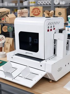 Imprimante numérique haute vitesse à passage unique pour l'<span class=keywords><strong>impression</strong></span> de sacs en papier, de carton, de boîtes à pizza et de supports vierges pour gobelets en papier. - Product Image 1
