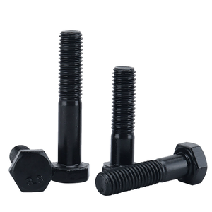 Hex bu lông 3/8 cấp 4.8 8.8 10.9 A193 A194 B7 kim loại cường độ cao đầy đủ chủ đề Đen Hex bu lông và đai ốc 30mm M8 M10 M16 M30 - Product Image 6