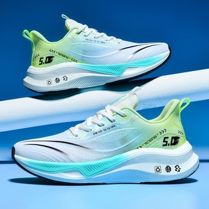 Chaussures de course légères en mesh, grandes tailles disponibles, plaque en carbone intégrée, rebond flexible, idéales pour la course quotidienne - Product Image 2