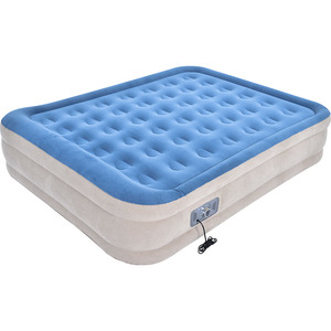 Lit d'air gonflable à trois couches en PVC bleu à 42 trous, doublement élargi, facile à transporter, <span class=keywords><strong>avec</strong></span> pompe électrique, pour le camping - Product Image 6
