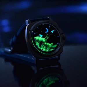 PD-YS014 Montre mécanique de luxe pour homme, étanche 10 ATM, lumineuse, bracelet en cuir, cadran 43 mm, verre saphir, mouvement japonais NH35, boîte incluse - Product Image 5