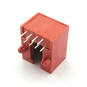 Société publique UL approuvé YH-56-39 modulaire femelle 8P8C prise rouge PCB jack RJ45 connecteur