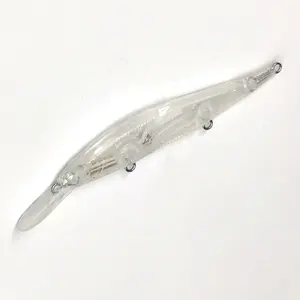 Branco despintado 90mm 3.5g isca minnow, lábio de mergulho profundo