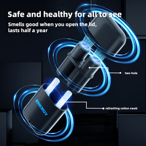 Barra Energética Natural HLK con Aceites Esenciales de Mentol, Aromaterapia, Inhalador Nasal Doble para Respiración Nasal - Product Image 2